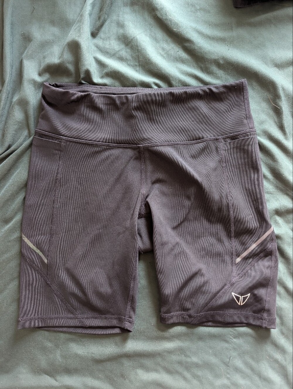 Women's High-Waist Black Bike Shorts